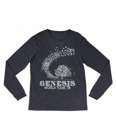 Genesis Long Sleeve Shirt | 1978 World Tour Distressed Shirt $13.18 Shirts