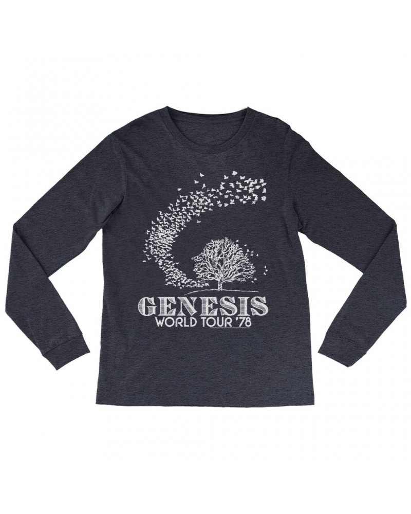 Genesis Long Sleeve Shirt | 1978 World Tour Distressed Shirt $13.18 Shirts