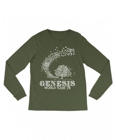 Genesis Long Sleeve Shirt | 1978 World Tour Distressed Shirt $13.18 Shirts