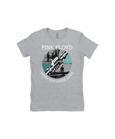 Pink Floyd Ladies' Boyfriend T-Shirt | Wish You Were Here Album Collage Shirt $8.48 Shirts