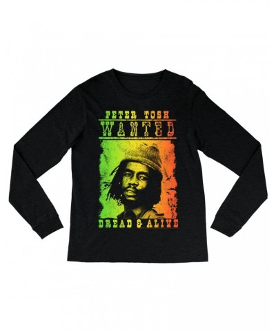 Peter Tosh Long Sleeve Shirt | Rainbow Ombre Dread & Alive Shirt $11.68 Shirts