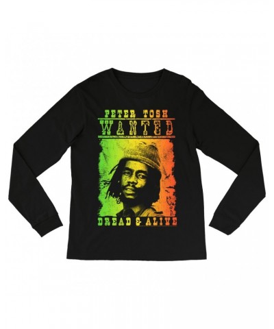 Peter Tosh Long Sleeve Shirt | Rainbow Ombre Dread & Alive Shirt $11.68 Shirts