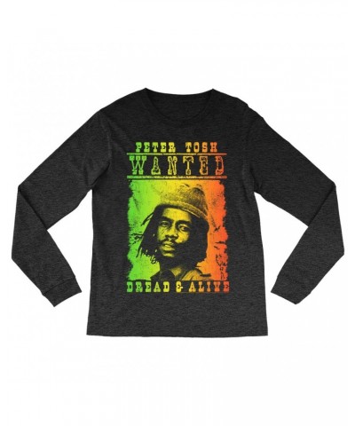 Peter Tosh Long Sleeve Shirt | Rainbow Ombre Dread & Alive Shirt $11.68 Shirts