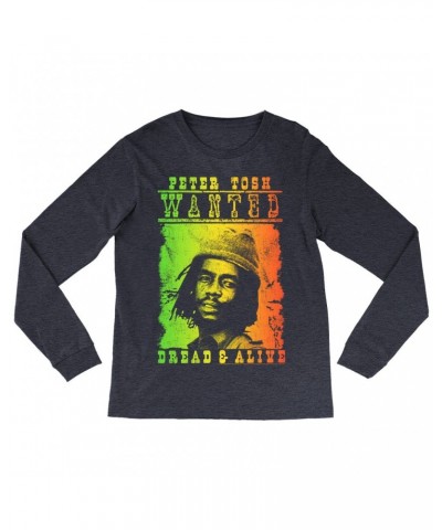 Peter Tosh Long Sleeve Shirt | Rainbow Ombre Dread & Alive Shirt $11.68 Shirts