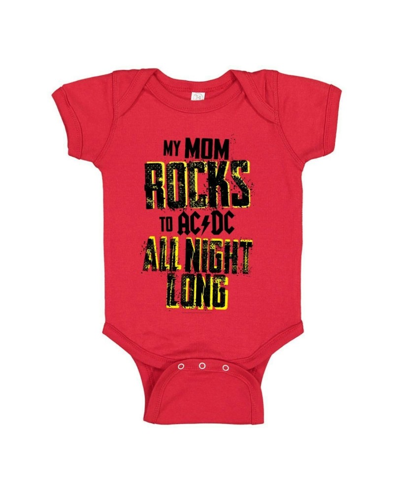 AC/DC Mom Rocks All Night Long Onesie $9.66 Kids