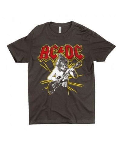 AC/DC T-Shirt | Angus Red And Yellow Burst Shirt $8.73 Shirts