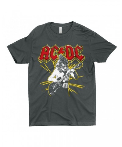 AC/DC T-Shirt | Angus Red And Yellow Burst Shirt $8.73 Shirts