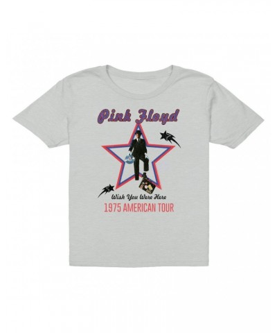 Pink Floyd Kids T-Shirt | Wish You Were Here 1975 American Tour Distressed Kids T-Shirt $12.48 Kids