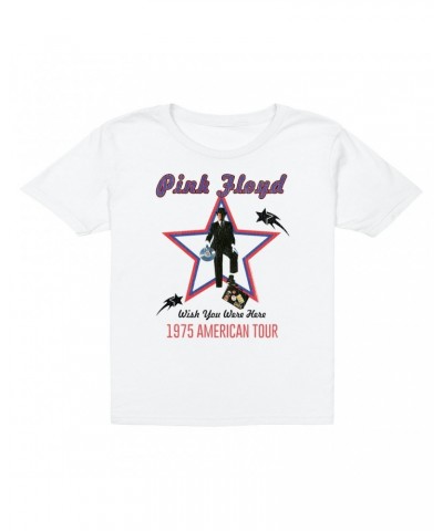 Pink Floyd Kids T-Shirt | Wish You Were Here 1975 American Tour Distressed Kids T-Shirt $12.48 Kids