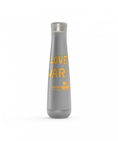 Woodstock Peristyle Water Bottle | Make Love Not War Distressed Water Bottle $7.79 Drinkware