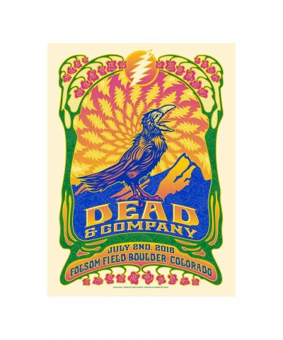 Dead & Company Boulder Colorado Night 1 Exclusive Event Poster $22.80 Decor