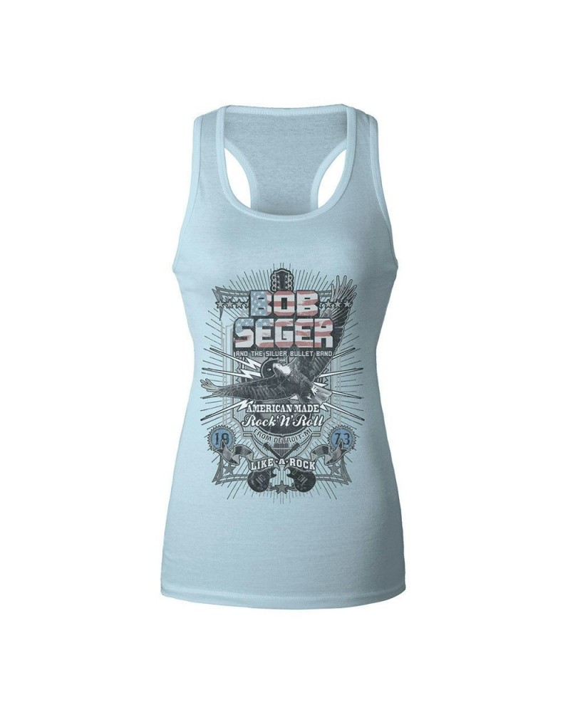 Bob Seger & The Silver Bullet Band Vintage Like a Rock Women's Racerback Tank $9.28 Shirts