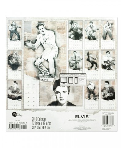 Elvis Presley 2016 Retro Wall Calendar $0.80 Calendars