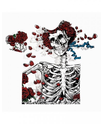 Grateful Dead T-Shirt | Woodcut Skeleton And Roses Shirt $12.13 Shirts