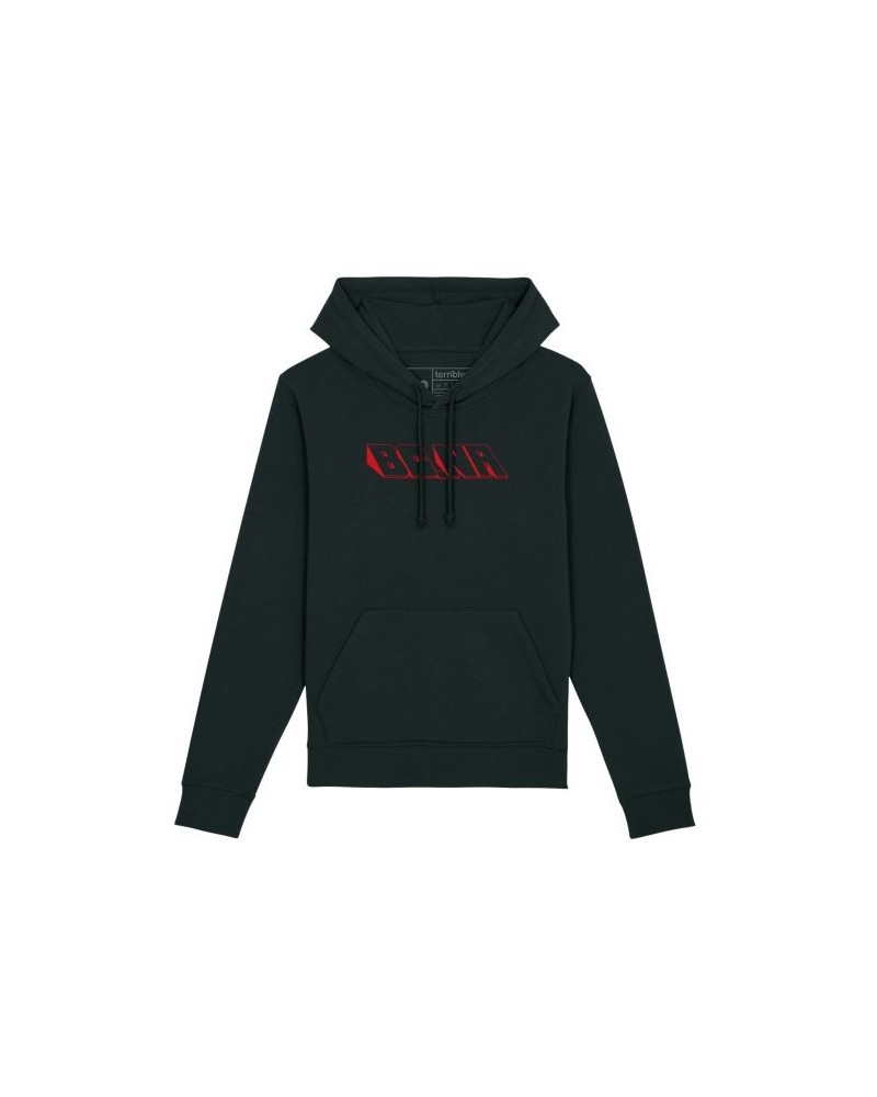 Black Country New Road Red BCNR Logo Black Hoodie $25.10 Sweatshirts