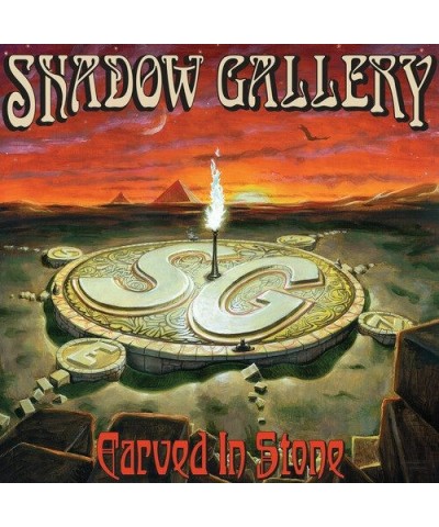 Shadow Gallery CARVED IN STONE - RED/BLACK SPLATTER Vinyl Record $16.32 Vinyl