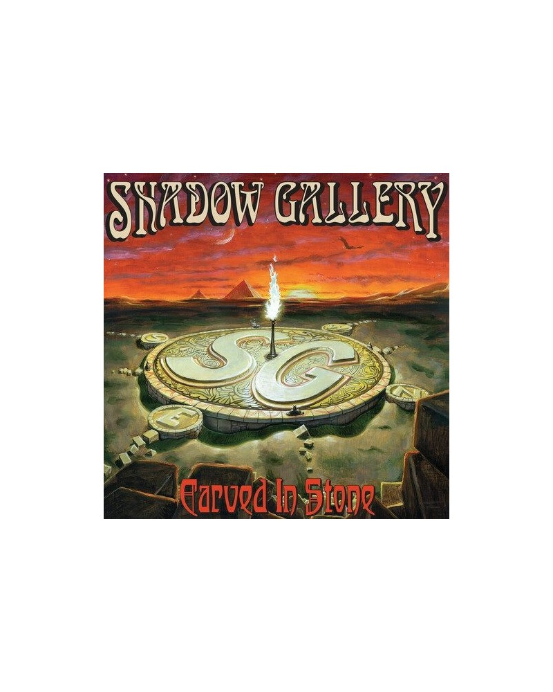 Shadow Gallery CARVED IN STONE - RED/BLACK SPLATTER Vinyl Record $16.32 Vinyl