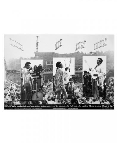 Jimi Hendrix Woodstock 69 (30th Anniversary Edition) Poster $2.09 Decor