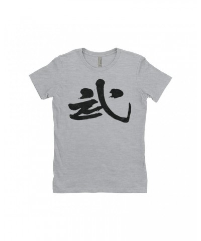 David Bowie Ladies' Boyfriend T-Shirt | Rock n' Roll Japanese Symbol Design Worn By Shirt $11.23 Shirts