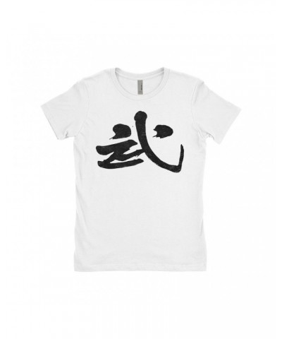 David Bowie Ladies' Boyfriend T-Shirt | Rock n' Roll Japanese Symbol Design Worn By Shirt $11.23 Shirts