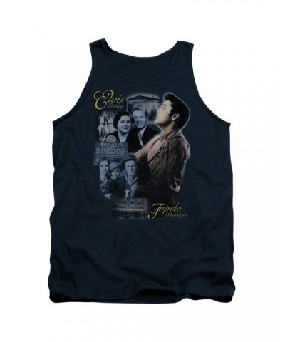 Elvis Presley Tank Top | TUPELO Sleeveless Shirt $5.58 Shirts