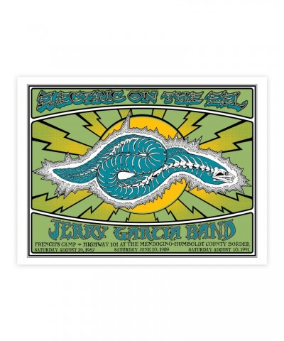 Jerry Garcia Band - Electric on the Eel: CDs or Download Poster & Organic T-Shirt Bundle $25.41 Shirts