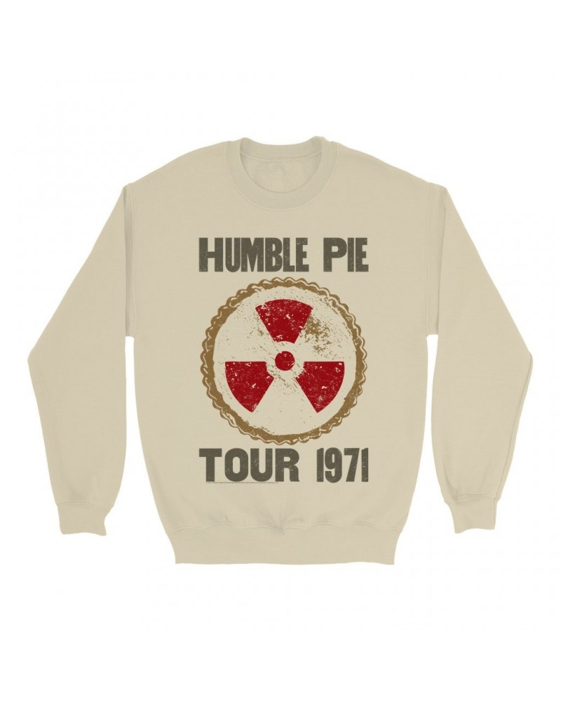 Humble Pie Sweatshirt | Tour 1971 Distressed Sweatshirt $15.73 Sweatshirts