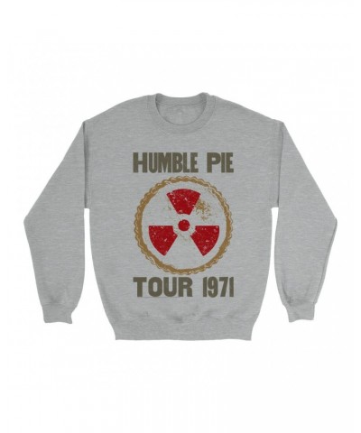 Humble Pie Sweatshirt | Tour 1971 Distressed Sweatshirt $15.73 Sweatshirts