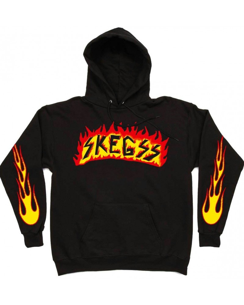 Skegss Flame Black Hoodie $28.80 Sweatshirts