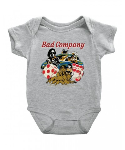 Bad Company Baby Short Sleeve Bodysuit | Rock n' Roll Fantasy '79 Collage Bodysuit $7.98 Kids