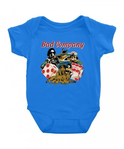 Bad Company Baby Short Sleeve Bodysuit | Rock n' Roll Fantasy '79 Collage Bodysuit $7.98 Kids