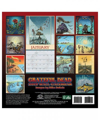 Grateful Dead 2019 Wall Calendar $4.76 Calendars