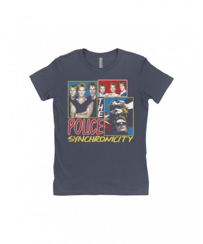 The Police Ladies' Boyfriend T-Shirt | Synchronicity Collage Distressed Shirt $10.48 Shirts