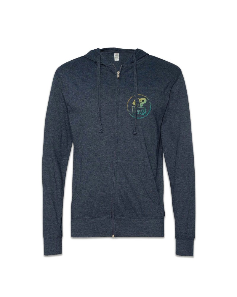 Phish LP on LP Lightweight Zip Tee Hoodie on Navy $12.90 Vinyl