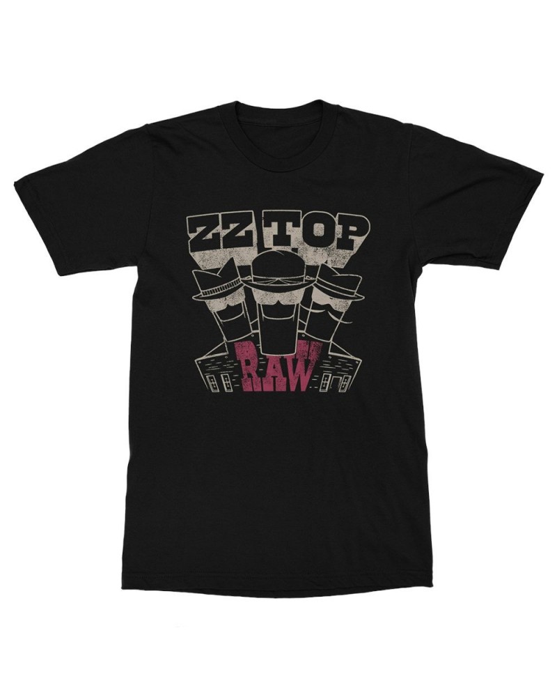 ZZ Top Raw Black T-Shirt $12.60 Shirts