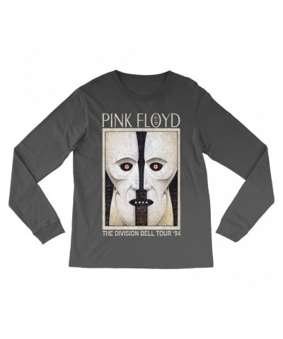 Pink Floyd Long Sleeve Shirt | Division Bell Tour 1994 Distressed Shirt $10.78 Shirts