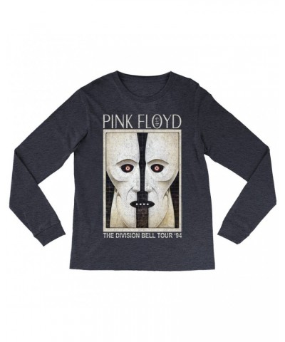 Pink Floyd Long Sleeve Shirt | Division Bell Tour 1994 Distressed Shirt $10.78 Shirts