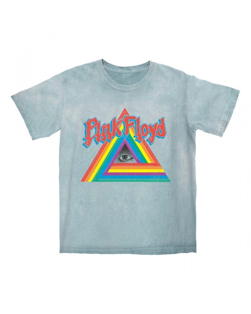 Pink Floyd T-shirt | Prism Eye Triangle Color Blast Shirt $13.78 Shirts