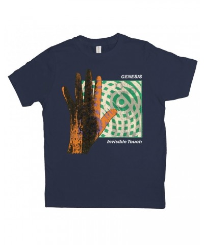 Genesis Kids T-Shirt | Reverse Colored Invisible Touch Album Cover Design Kids Shirt $10.33 Kids