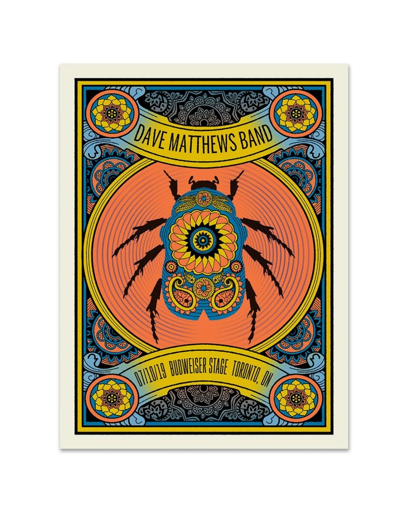 Dave Matthews Band Show Poster Toronto ON 7/10/2019 $28.20 Decor