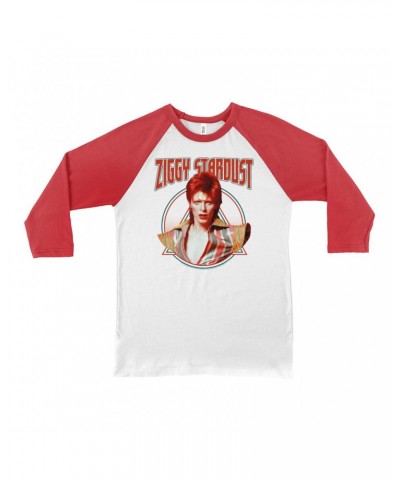 David Bowie 3/4 Sleeve Baseball Tee | Featuring Ziggy Stardust Shirt $10.78 Shirts