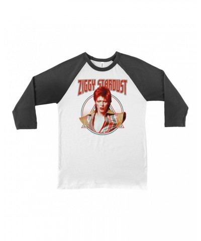 David Bowie 3/4 Sleeve Baseball Tee | Featuring Ziggy Stardust Shirt $10.78 Shirts