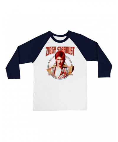 David Bowie 3/4 Sleeve Baseball Tee | Featuring Ziggy Stardust Shirt $10.78 Shirts