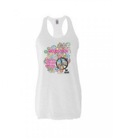 Woodstock Floral Explosion Tank Top $9.90 Shirts