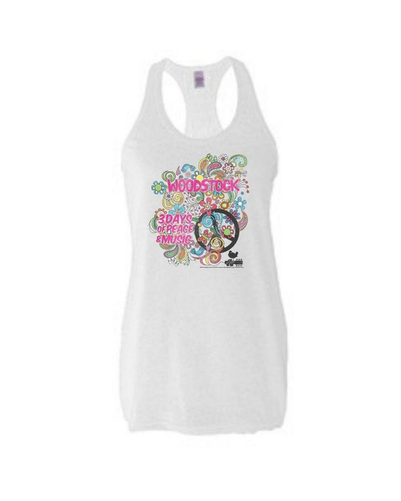 Woodstock Floral Explosion Tank Top $9.90 Shirts