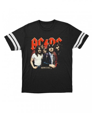 AC/DC T-Shirt | Highway To Hell Album Group Image Football Shirt $15.49 Shirts