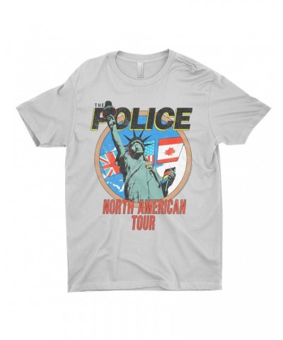 The Police T-Shirt | North America 1983 Colorful Concert Promotion Distressed Shirt $8.48 Shirts