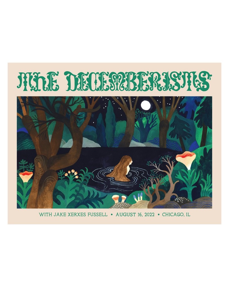 The Decemberists at The Chicago Theater August 16th 2022 Poster $6.60 Decor