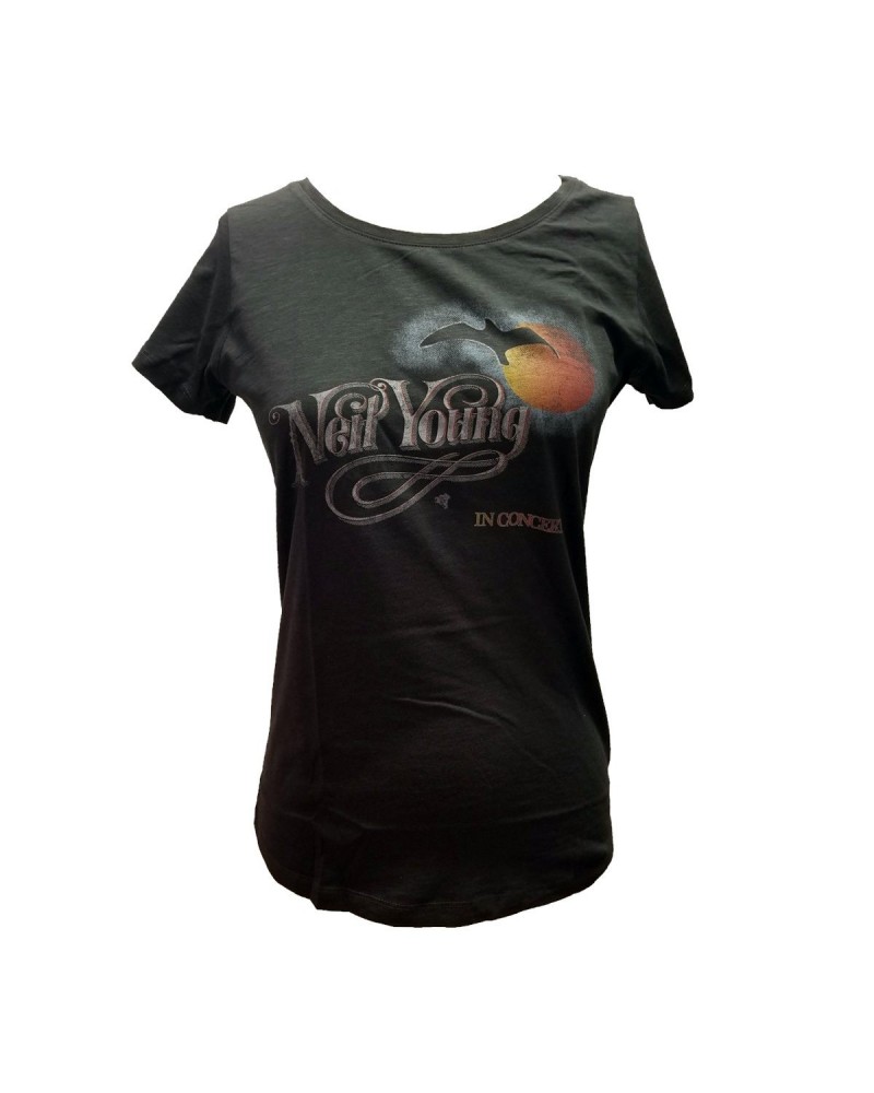 Neil Young In Concert Women’s T-shirt $23.50 Shirts