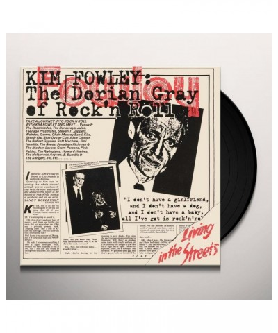 Kim Fowley Living In The Streets Vinyl Record $12.24 Vinyl